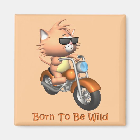 Kat - geboren om in het wild te worden magneet (Voorkant)