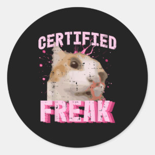 Kat Gecertificeerde Freak Grappige Uitspraak Kitte Ronde Sticker