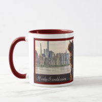 KAT GEDACHTEN NYC SKYLINE KOFFIE MOK