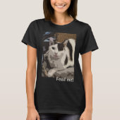 Kat: "Geef me te eten!" T-shirt (Voorkant)
