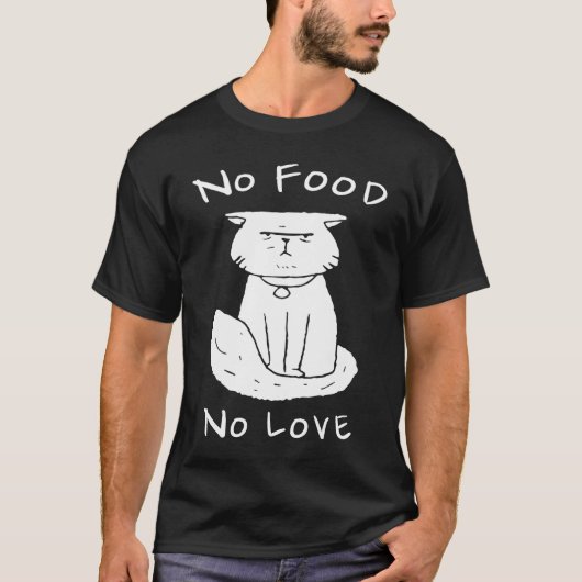 Kat: geen eten t-shirt (Voorkant)