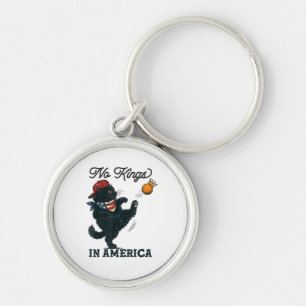 Kat geen koningen in Amerika Vintage katten tegen Sleutelhanger