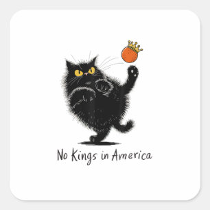Kat Geen Koningen In Amerika Wij Het Volk Politiek Vierkante Sticker
