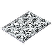 Kat Geïnspireerd Damast Elegantie Lichtblauw Notitieboek (Linkerzijde)