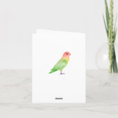 Kat gekleed in Pet voor Valentijnsdag Feestdagen Kaart (Achterkant)