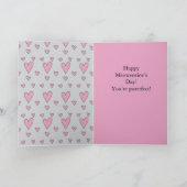 Kat Gelukkige Meowentines Dag Kaart (Binnen)