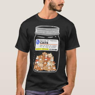Kat Gelukkige Pillen, Geneesmiddel voor Geluk Katt T-shirt