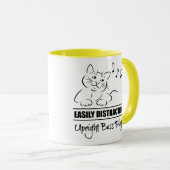 Kat Gemakkelijk Vervormd door Upright Bass-spelers Mok (Voorkant rechts)