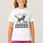 Kat Gemakkelijk Vervormd door Upright Bass-spelers T-shirt (Voorkant)