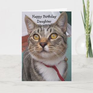 Kat gepersonaliseerde dochter verjaardag kaart