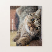 Kat-gepersonaliseerde puzzel legpuzzel (Verticaal)