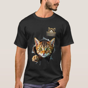Kat Gescheurde Stof Kitten Kitty Jongens & Meisjes T-shirt