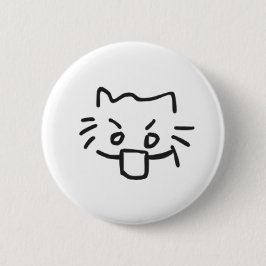 Kat geschokt ronde button 5,7 cm