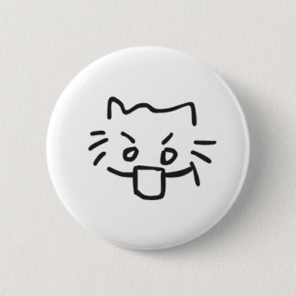 Kat geschokt ronde button 5,7 cm