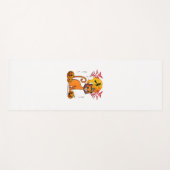 Kat gesneden pompoen horror hoofd Halloween eigena Yogamat (Voorkant (horizontaal))