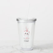 Kat Gesponnen op dag van geboorte Acryl Drinkbeker (Achterkant)