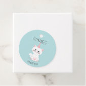 Kat Gesponnen op dag van geboorte Bedankjes Labels (In situ)