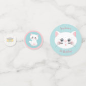 Kat Gesponnen op dag van geboorte Confetti (Voorkanten)