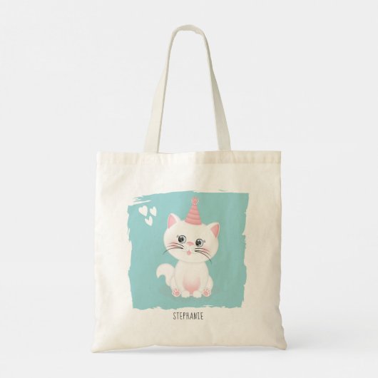 Kat Gesponnen op dag van geboorte Tote Bag (Achterkant)