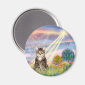 Kat (Gestreept) - Wolkenengel Magneet (Voorkant / Achterkant)