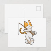 Kat Gevist met Geviste staaf Briefkaart (Voorkant / Achterkant)