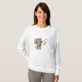 Kat Gevist met Geviste staaf T-shirt (Voorkant volledig)