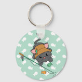 Kat Gevist Sleutelhanger (Voorkant)
