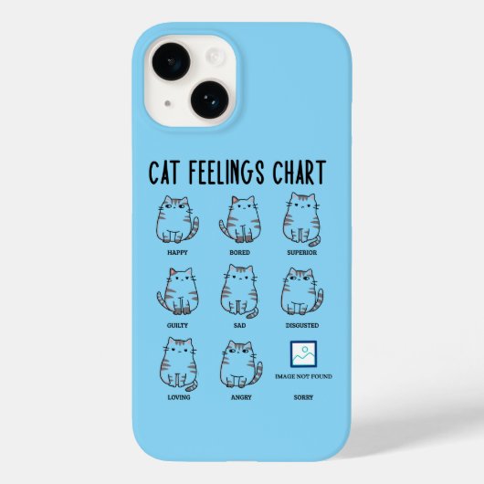 Kat Gevoelens Grafiek Case-Mate iPhone Case (Achterkant)