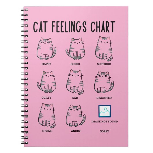 Kat Gevoelens Grafiek Notitieboek (Voorkant)
