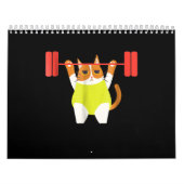 Kat-gewicht optillen Funny Cat Lover Workout Kalender (Hoes)