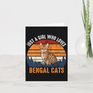 Kat - Gewoon een meisje dat houdt van Bengaalse ka Kaart