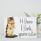 Kat Gezegde Briefpapier (Staand voorkant)