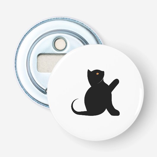 Kat Gezegde Hallo Button Flesopener (Voorkant)