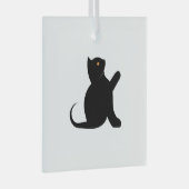 Kat Gezegde Hallo Glas Ornament (Voorkant Rechts)