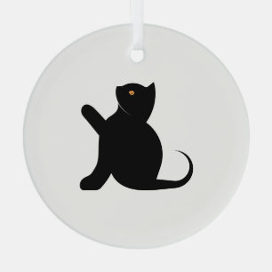 Kat Gezegde Hallo Glas Ornament