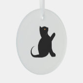 Kat Gezegde Hallo Glas Ornament (Voorkant Rechts)