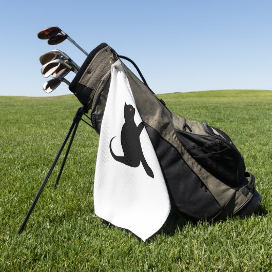 Kat Gezegde Hallo Golfhanddoek (Groen)