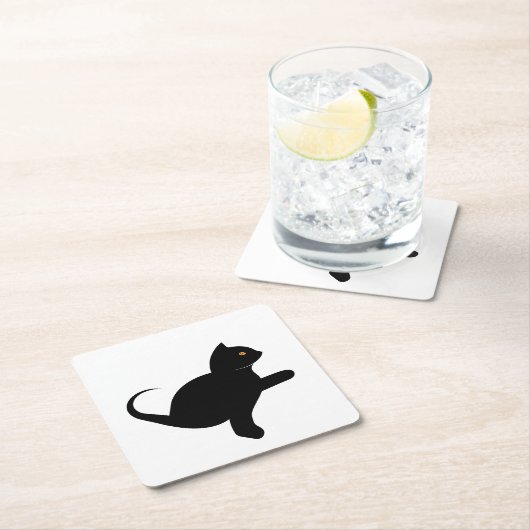 Kat Gezegde Hallo Kartonnen Onderzetters (Insitu)