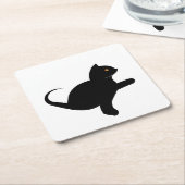 Kat Gezegde Hallo Kartonnen Onderzetters (Schuin)