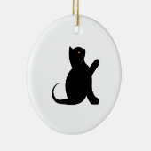Kat Gezegde Hallo Keramisch Ornament (Rechts)