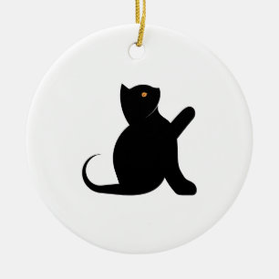 Kat Gezegde Hallo Keramisch Ornament