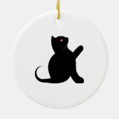 Kat Gezegde Hallo Keramisch Ornament (Achterkant)
