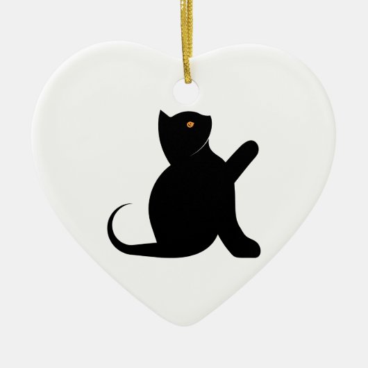 Kat Gezegde Hallo Keramisch Ornament (Voorkant)