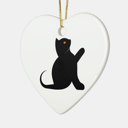 Kat Gezegde Hallo Keramisch Ornament (Links)