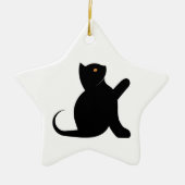 Kat Gezegde Hallo Keramisch Ornament (Voorkant)