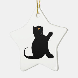 Kat Gezegde Hallo Keramisch Ornament
