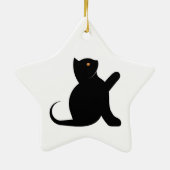 Kat Gezegde Hallo Keramisch Ornament (Achterkant)