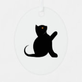 Kat Gezegde Hallo Metalen Ornament (Voorkant)
