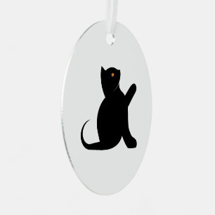 Kat Gezegde Hallo Metalen Ornament