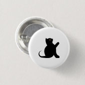 Kat Gezegde Hallo Ronde Button 3,2 Cm (Voorkant /achterkant)